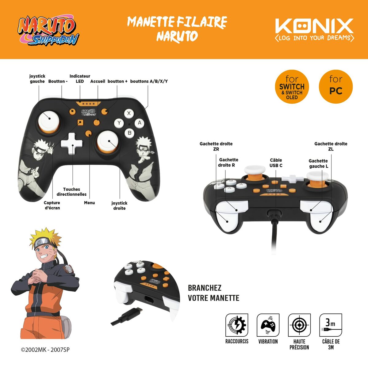 Xbox One Controller KONIX NARUTO-2