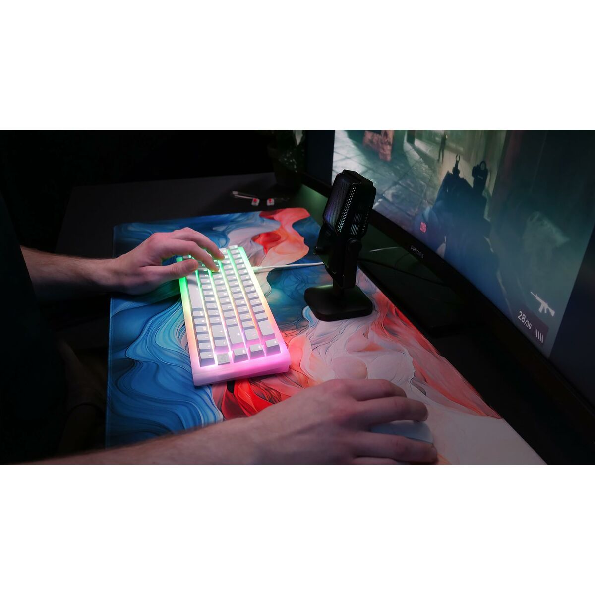 Keyboard and Mouse Cherry CXK5V2RGBCPTBLACKRFR-4