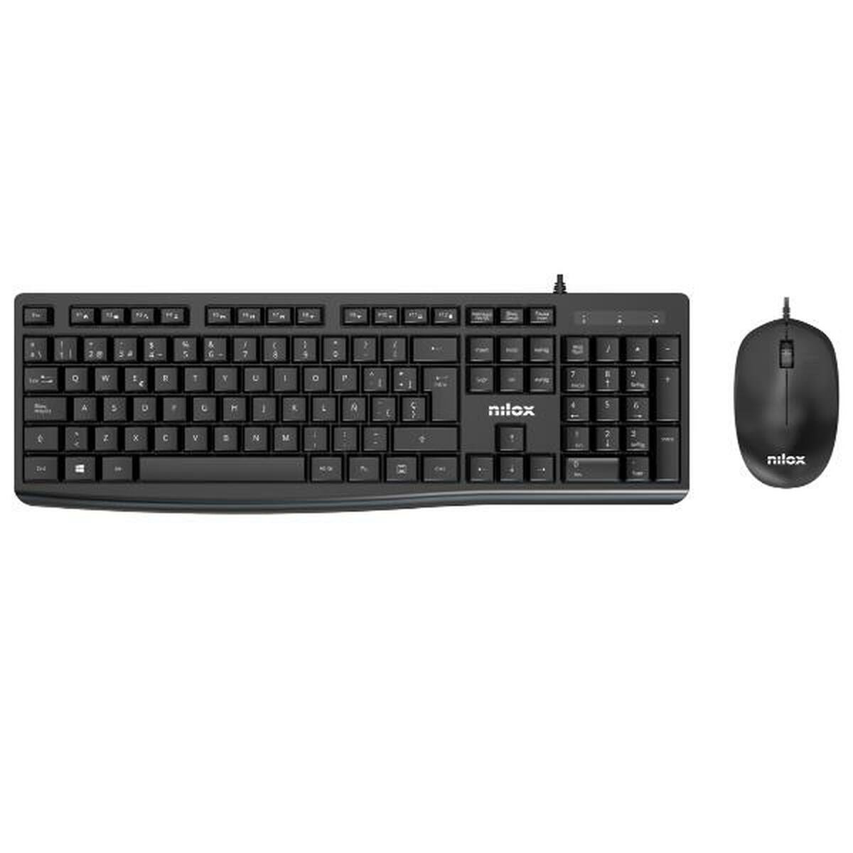 Keyboard and Mouse Nilox NXKME0012 Black-0