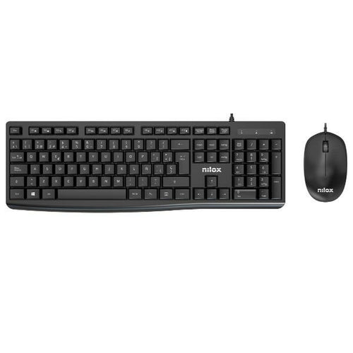 Keyboard and Mouse Nilox NXKME0012 Black-0